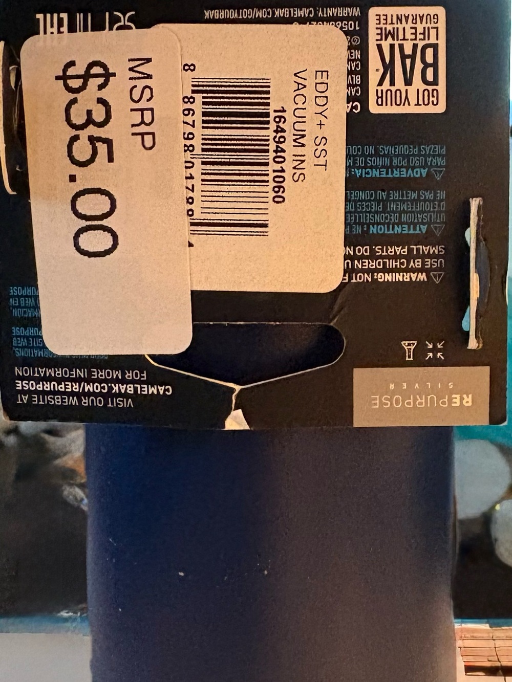 CamelBak Navy Blue Water Bottle